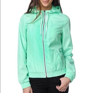 Cute teal windbreaker
